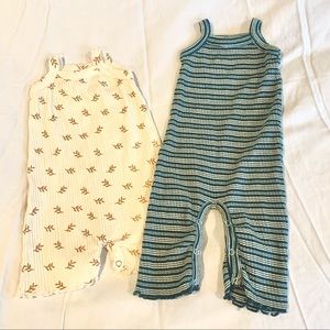 Kate Quinn Lettuce Tank Rompers (Size 3-6m)